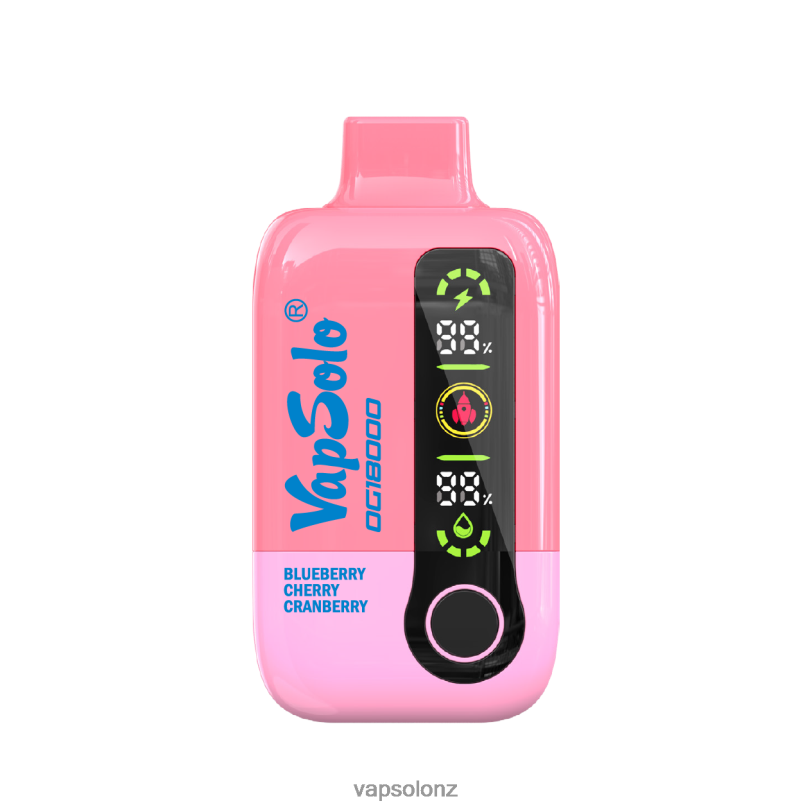 VapSolo Buy - VapSolo DG18000 Disposable Vape 0R86249 Blueberry Cherry Cranberry