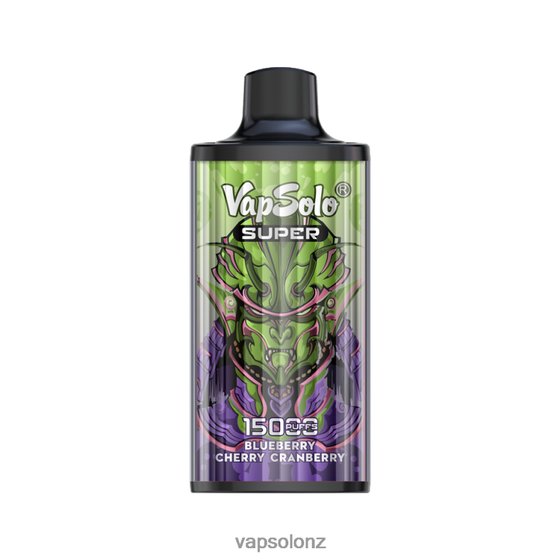VapSolo NZ - VapSolo SUPER Disposable Vape 0R86216 Blueberry Cherry Cranberry