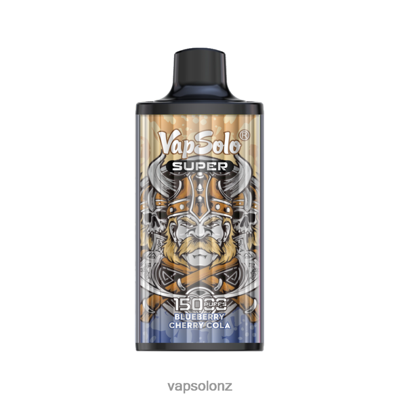 VapSolo Review - VapSolo SUPER Disposable Vape 0R86215 Blueberry Cherry Cola