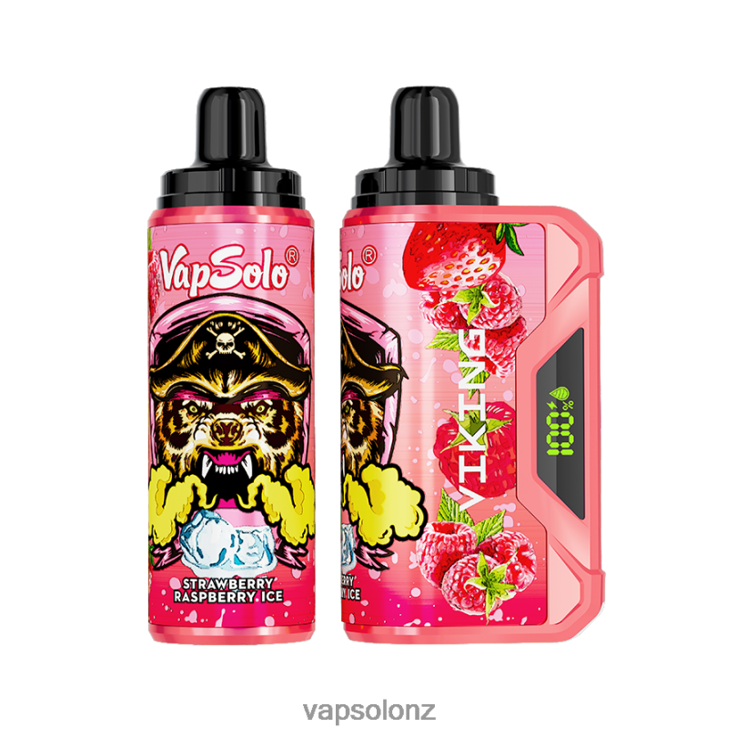 VapSolo Review - VapSolo VIKING Disposable Vape 0R86245 Strawberry Raspberry Ice
