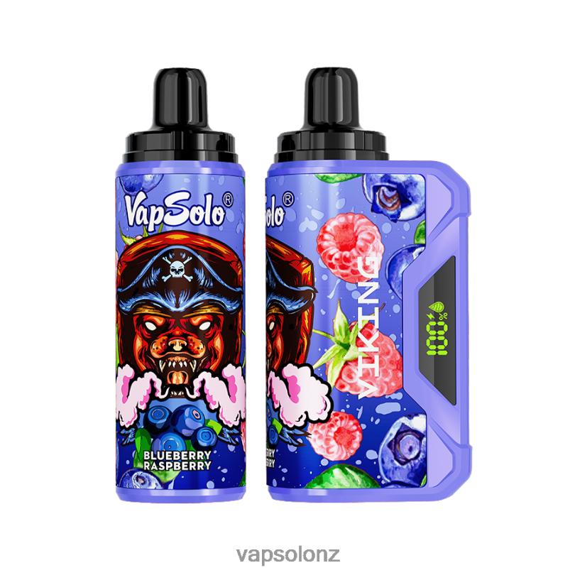 VapSolo Vape - VapSolo VIKING Disposable Vape 0R86238 Blueberry Raspberry